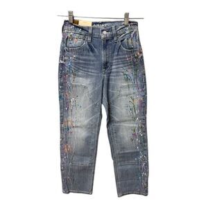 Ultra High Rise Jazmine Straight Jeans Paint Splatter NWT - 25R x 26 Inseam